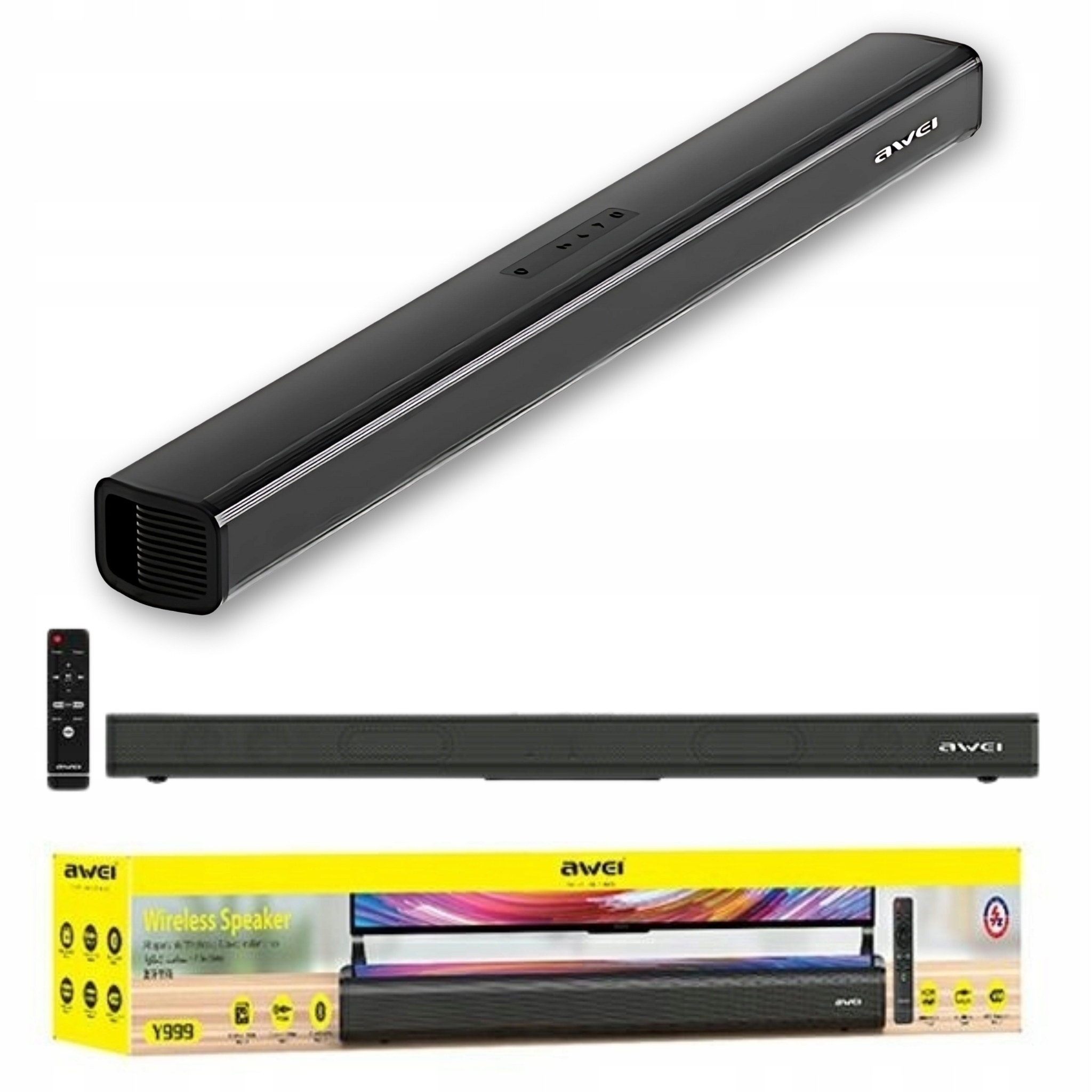Soundbar Awei Y999 50W k televizi, bezdrátový bluetooth reproduktor