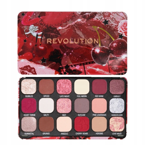 Makeup Revolution Forever Flawless paleta cieni do powiek odcień Cherry Reb
