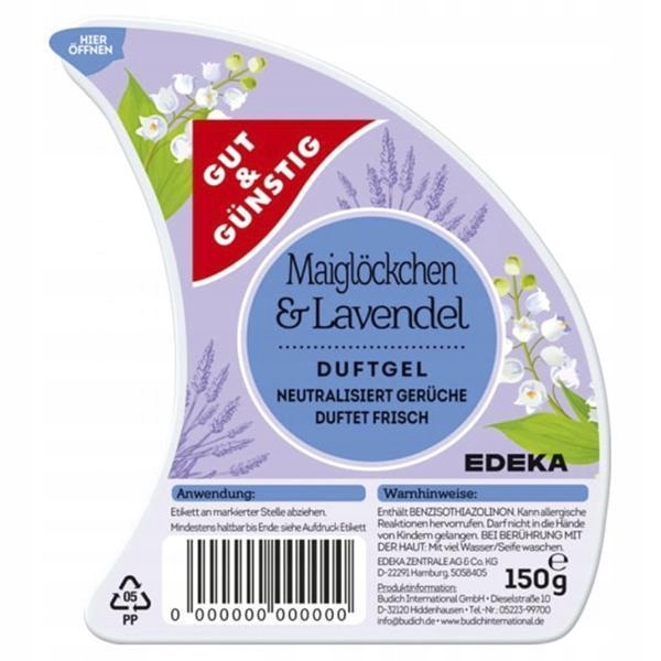 

G&g Lawendowy Odświeżacz Powietrza w Żelu 150g