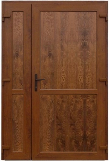 DRZWI ZEWNĘTRZNE PCV DWUSKRZYDŁOWE NA WYMIAR