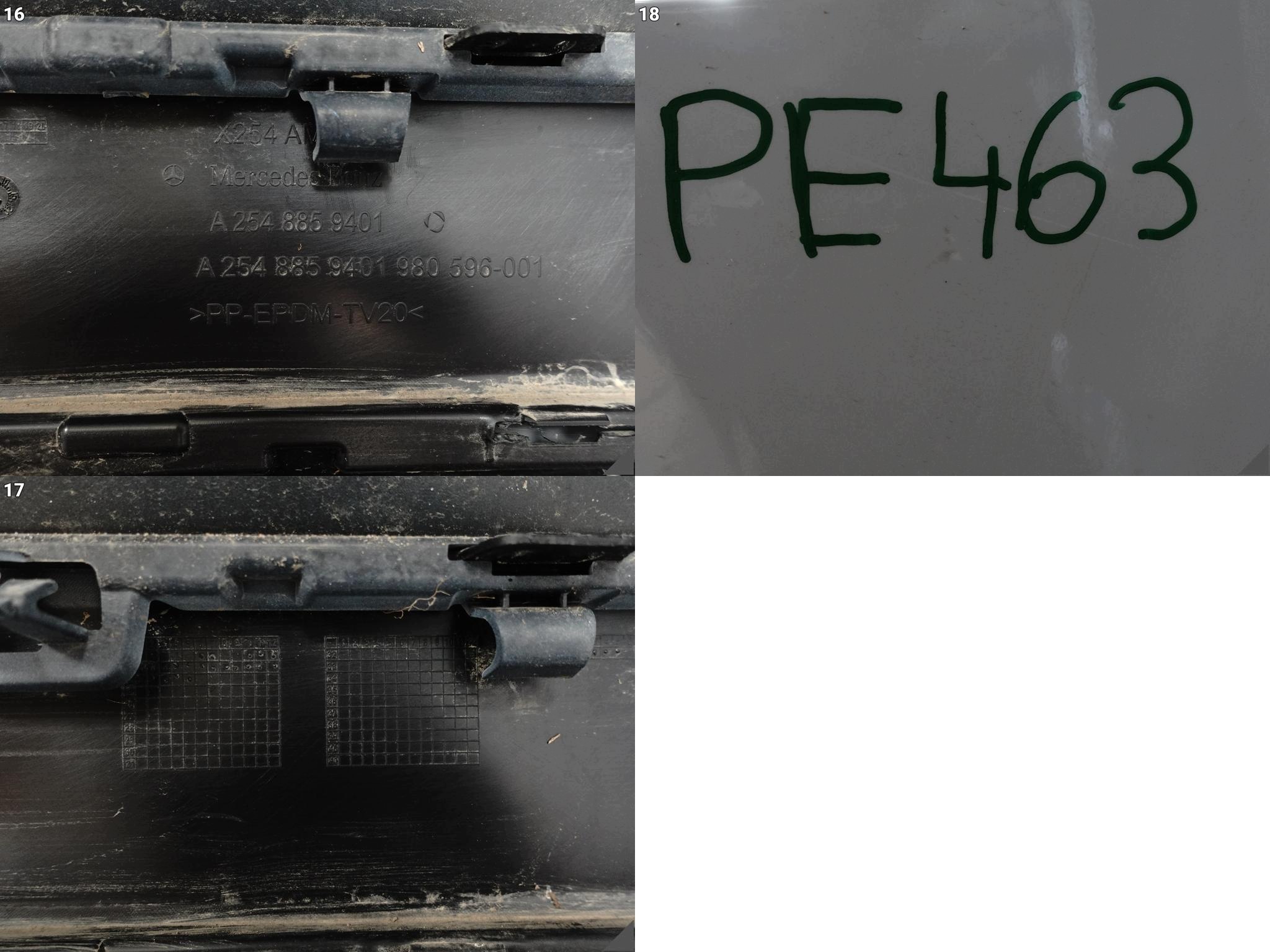 MERCEDES GLC II X254 AMG 22- bumper BUMPER diffuser SPOILER rear part (6xPDC)