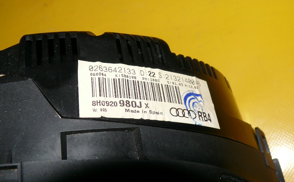 dials dials FIS AUDI A4 B6 3.0 ASN ANGLIK