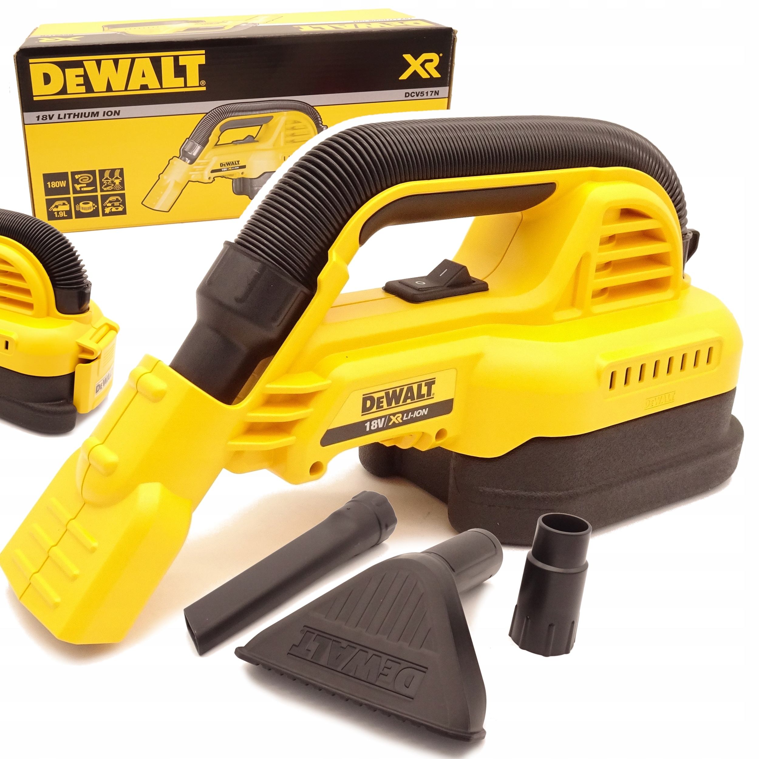 DeWalt DCV517N Akumulátorový ruční průmyslový Vysavač 18V Xr 180W