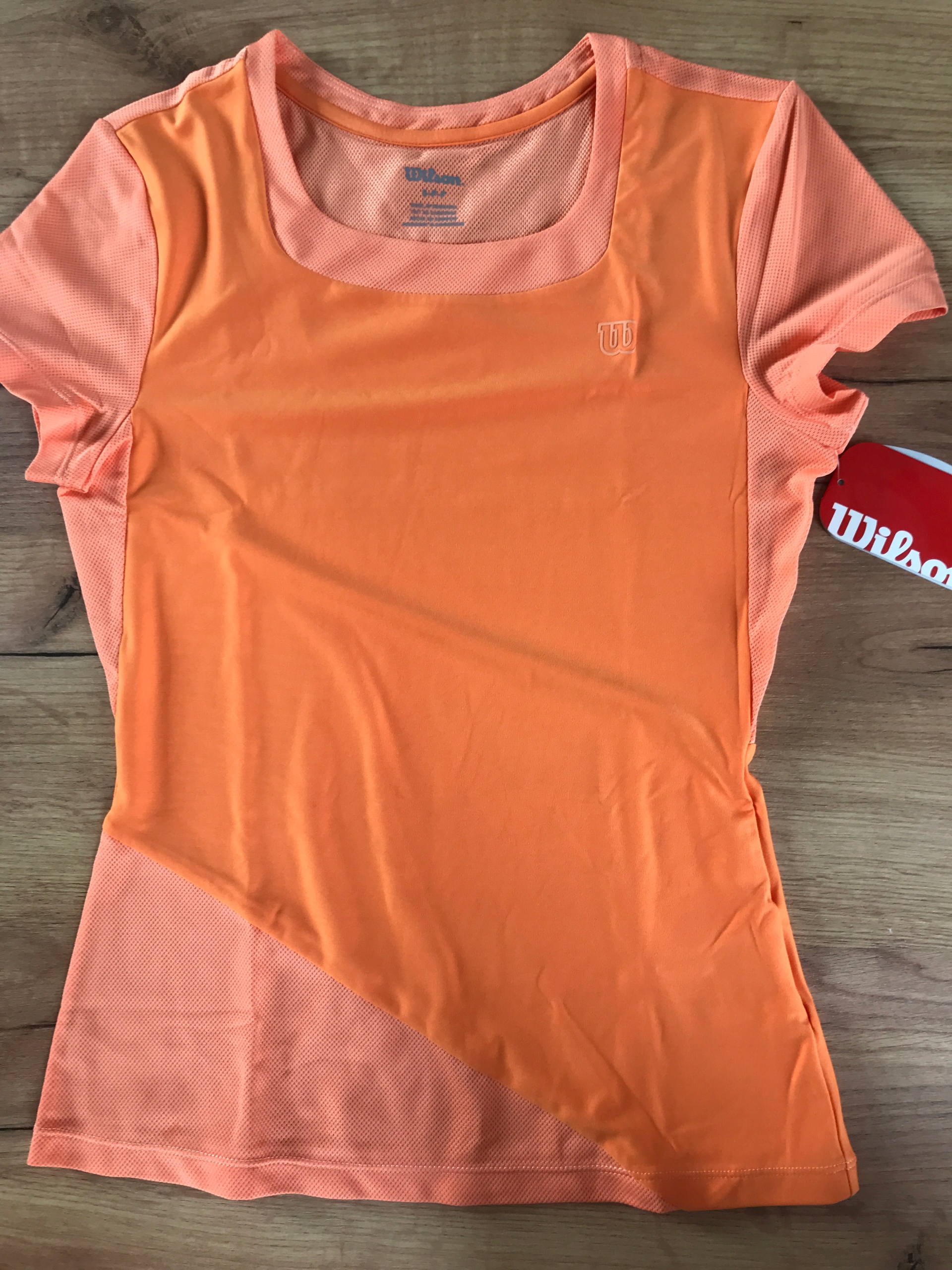 Wilson Girls Monarch Tee Orange Damska koszulka tenisowa r. S