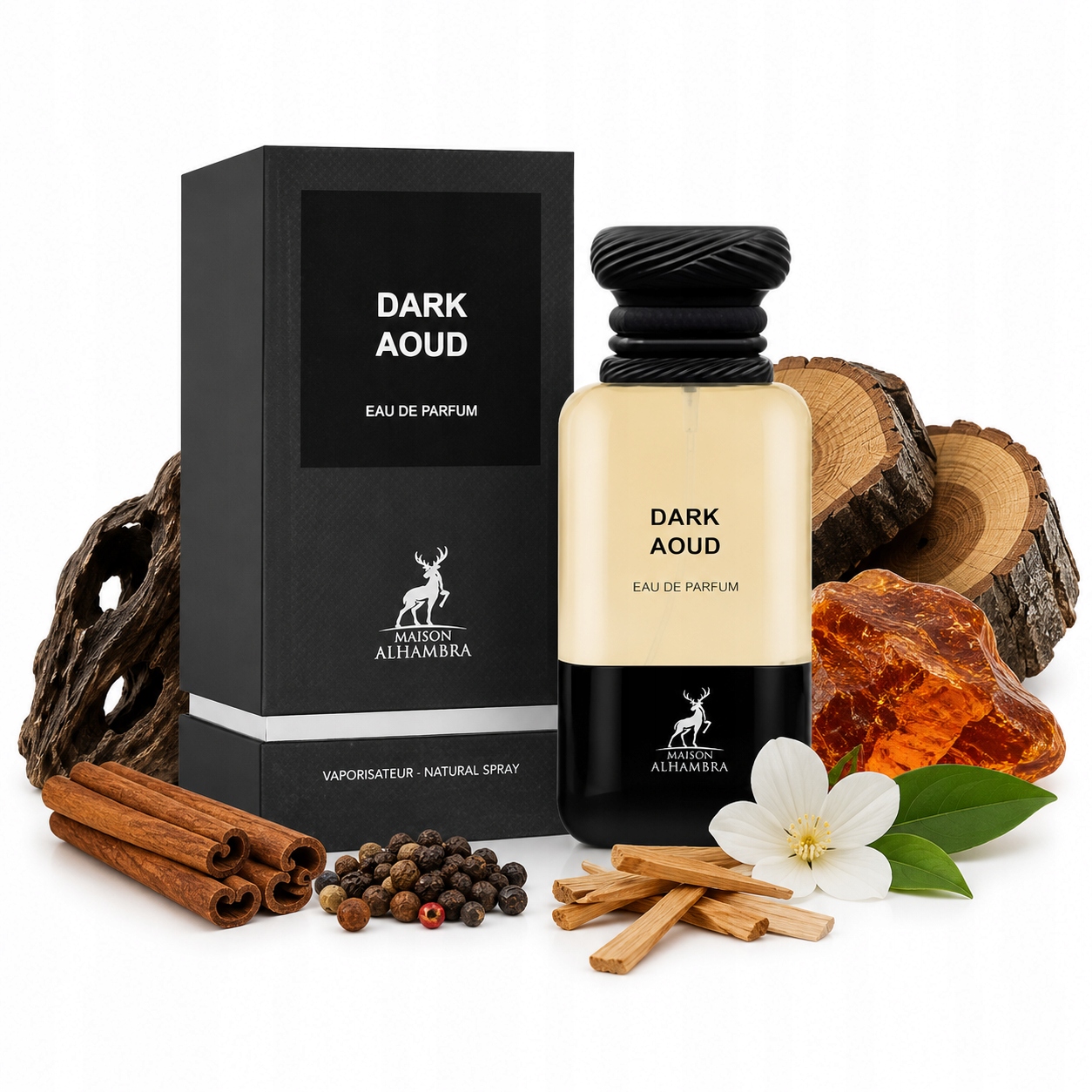 Oryginalne Perfumy Arabskie Maison Alhambra Dark Aoud Edp 80ml Edp