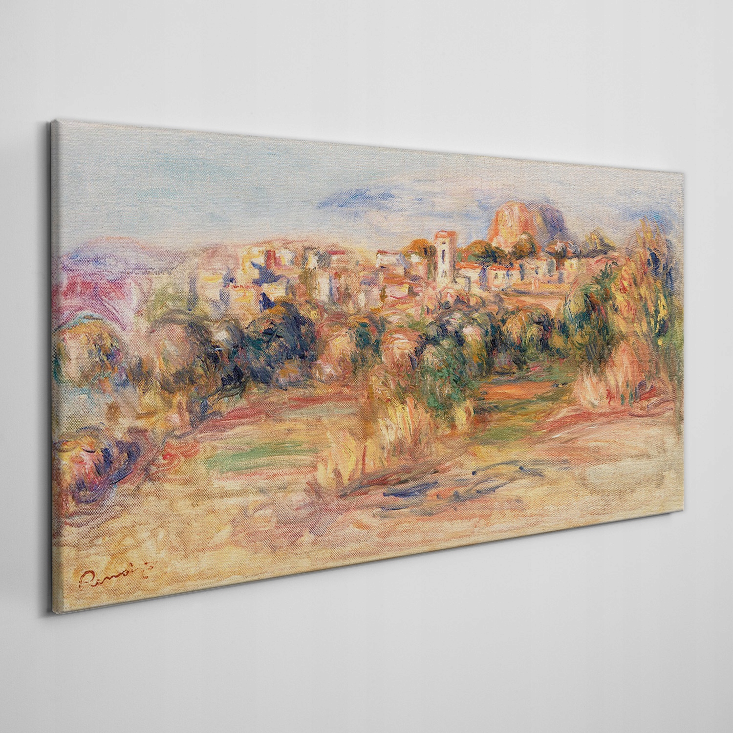 

Obraz na płótnie Pejzaż miejski las niebo 120x60