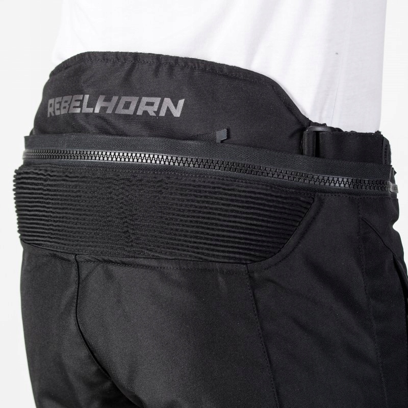 Textilné Nohavice Rebelhorn Flux Black 5XL