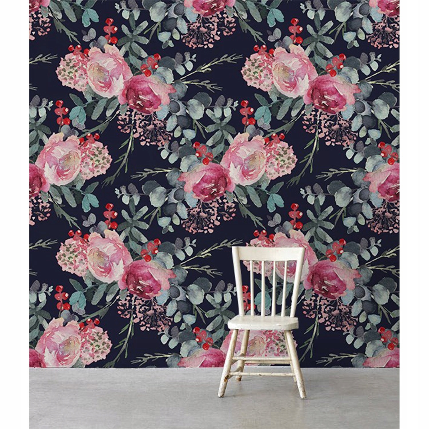 

Fototapeta ścienna Ciemne róże kwiatowe 290x290 cm