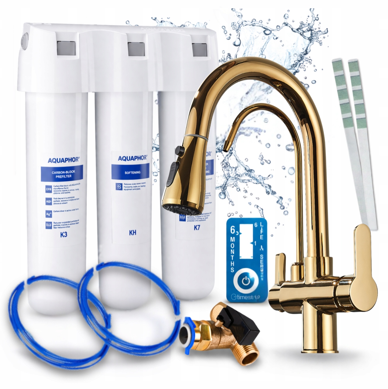 Sada Pro Filtrování Vody V Domácnosti Filtr Aquaphor Křišťál H A Zlatá Baterie