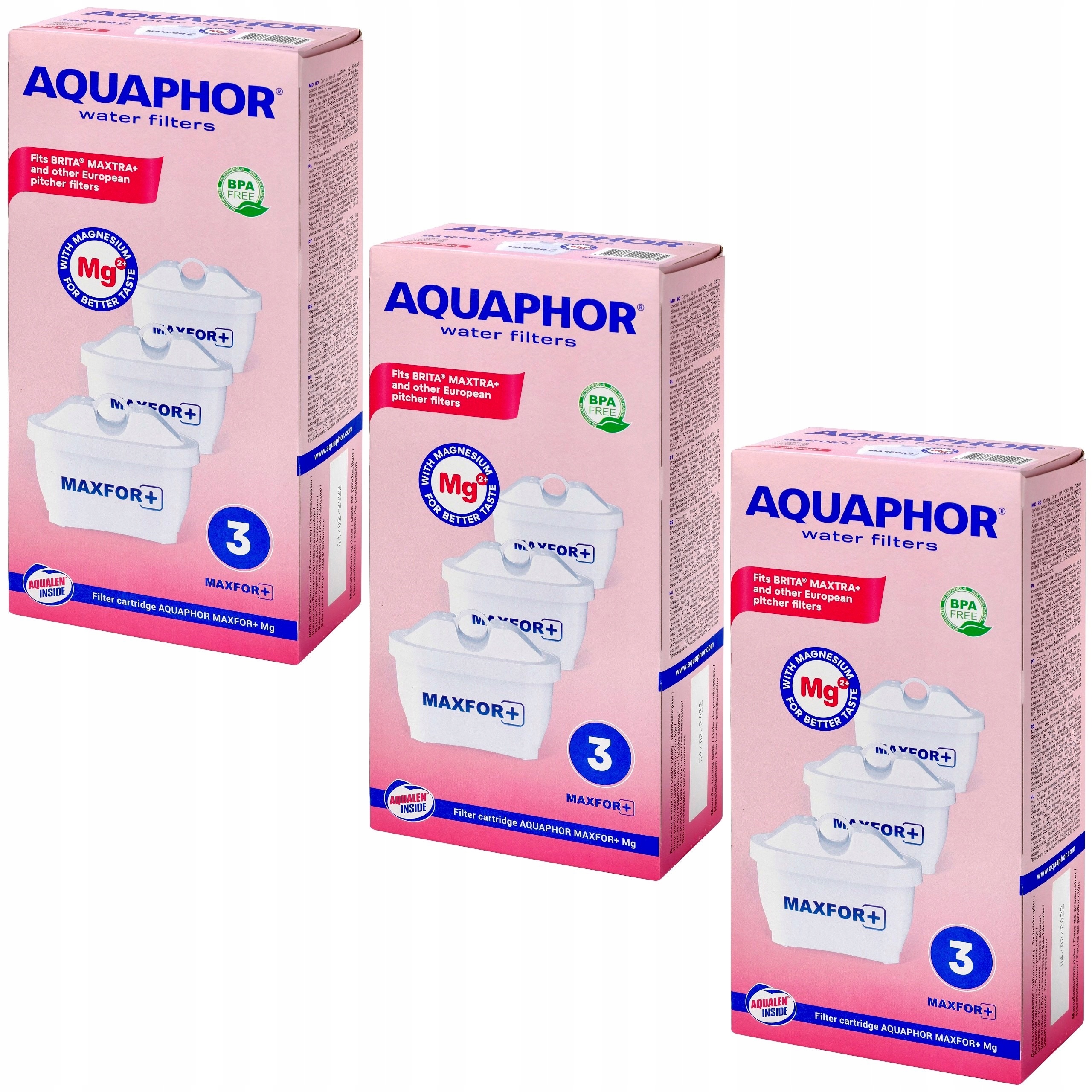 Aquaphor Wkład Maxfor Magnezowy, kpl. 9 szt.