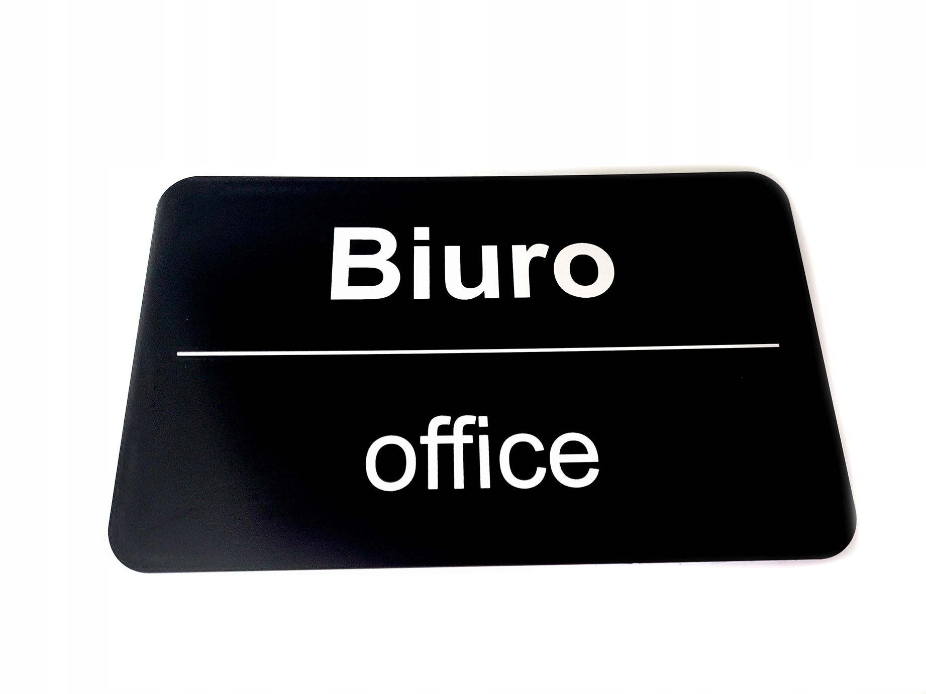

Tabliczka Biuro Office czarna