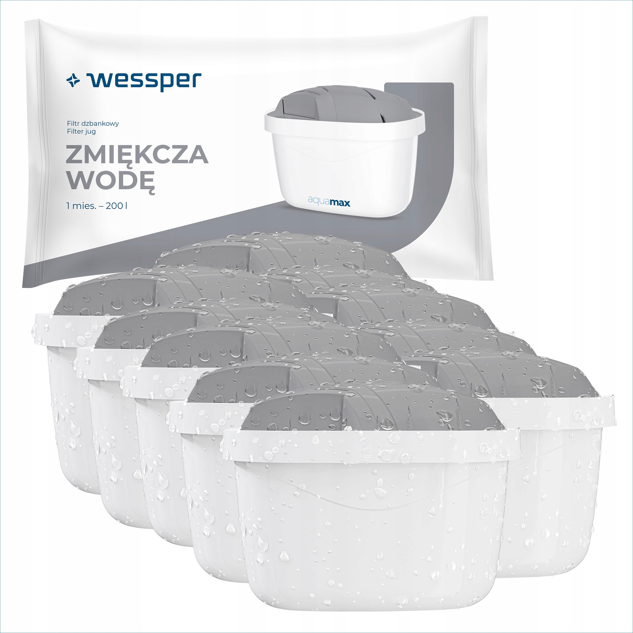Filtr na vodu Wessper Protect pro skleněné filtrační konvice Wessper 10 ks