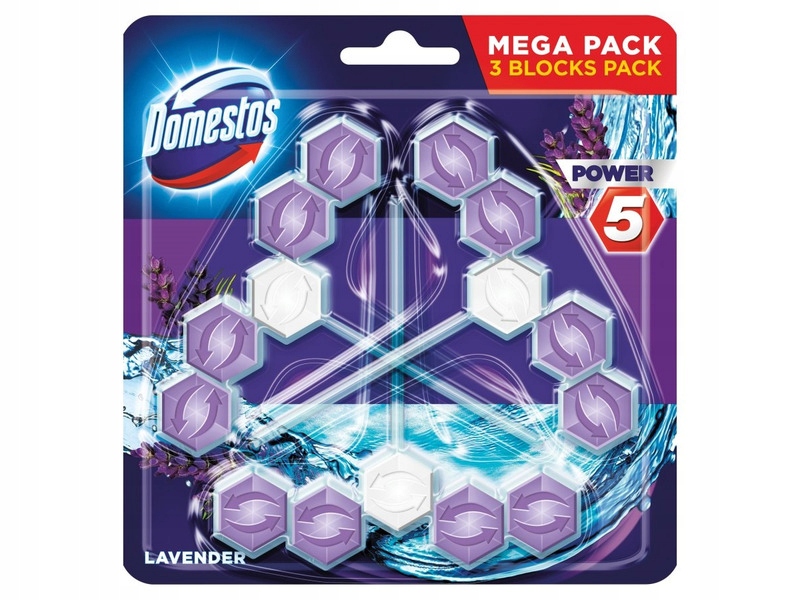 

Kostka do Wc Domestos Power 5 Lavender 3x55g