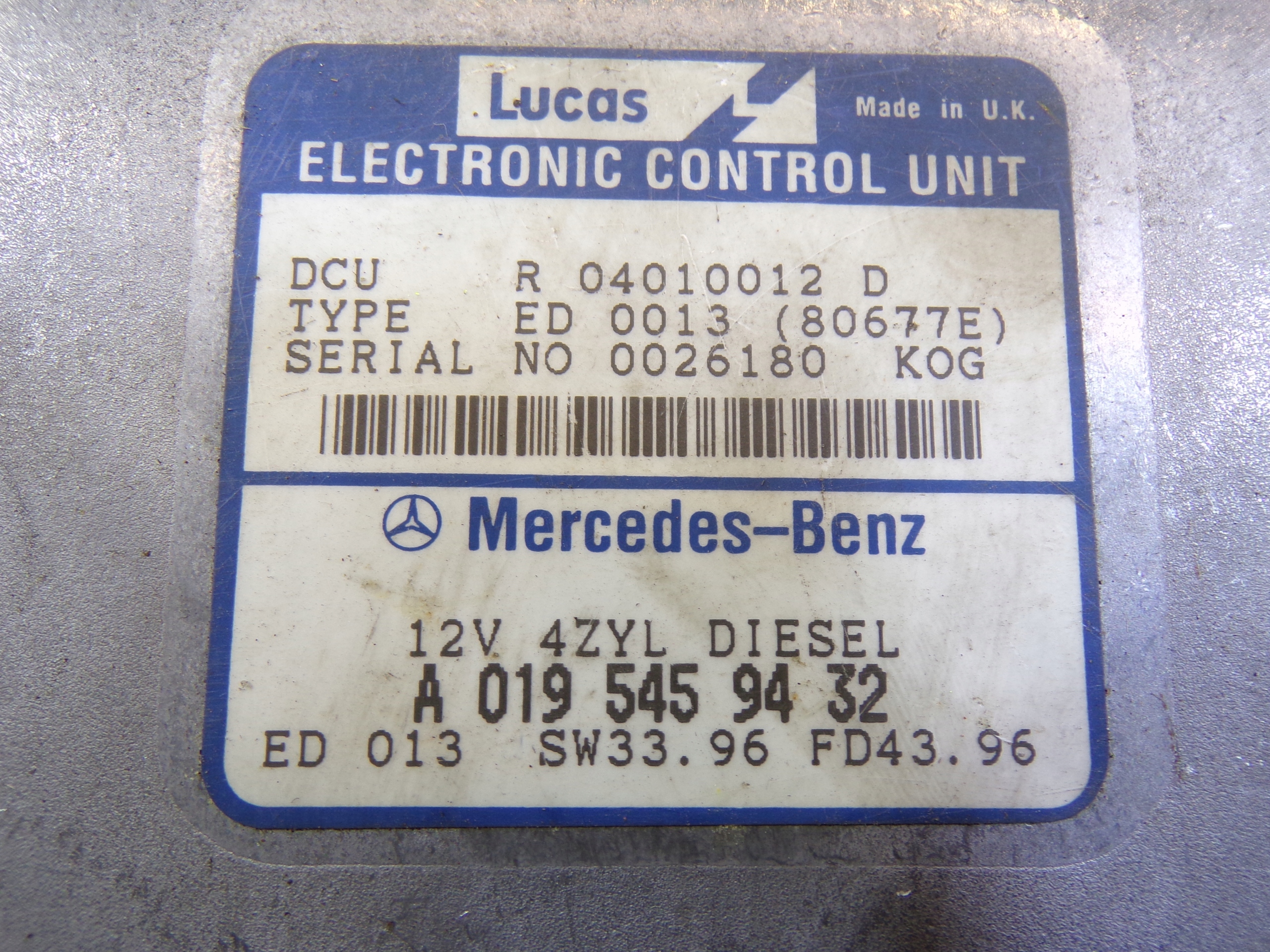 running board STARTOWY MERCEDES W210 2.2d A0195459432