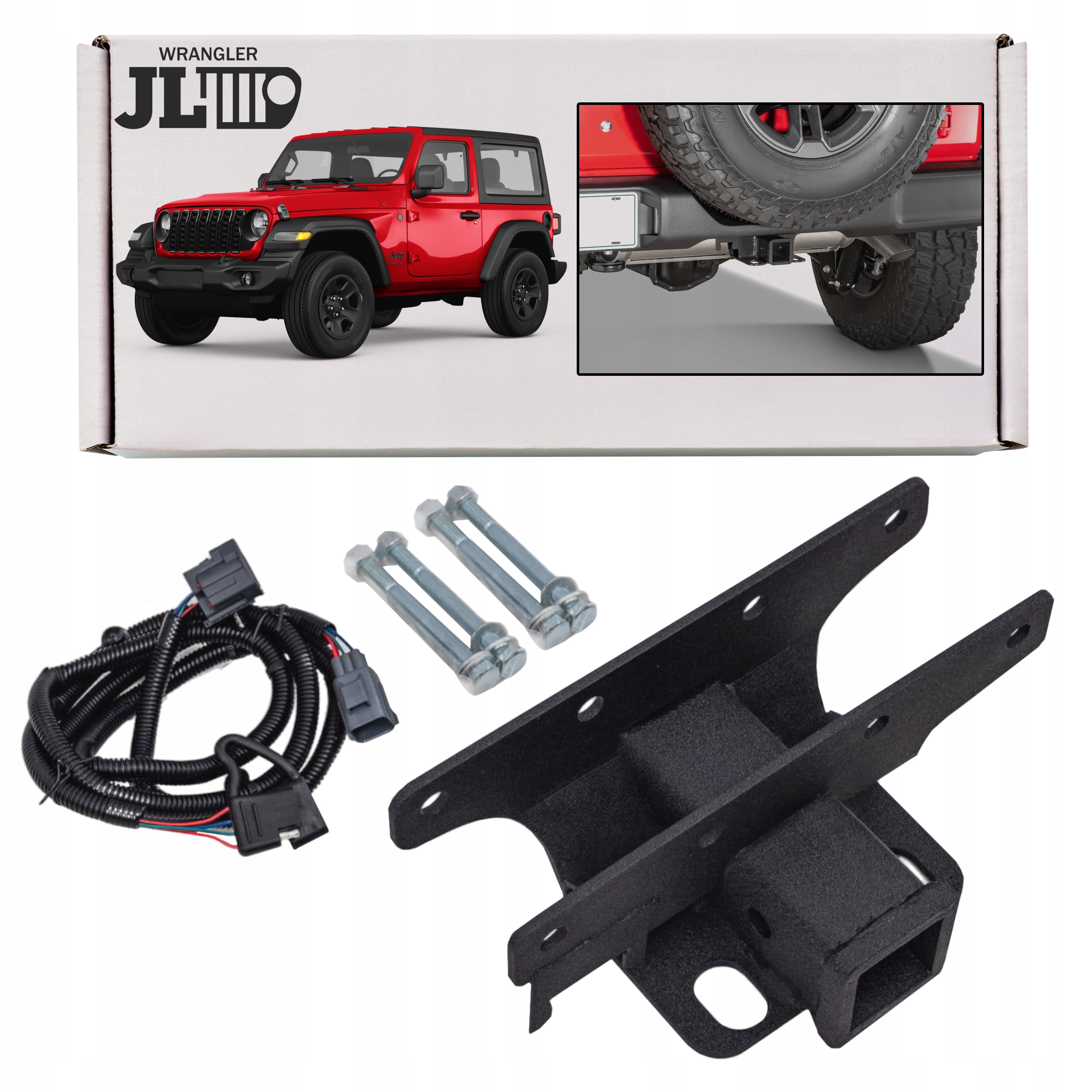 Jeep Wrangler Jl 2018+ Mocowanie Pod Hak 2'' Z Wiązką