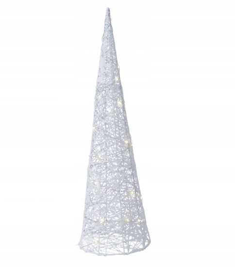 

Stożek Micro Led 16x60 cm biały stalowy