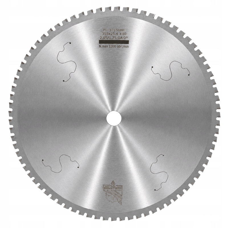 Pila vidiový kotouč 355x25,4 Z80 Steel Ga 0° pro řezání kovu a hliníku