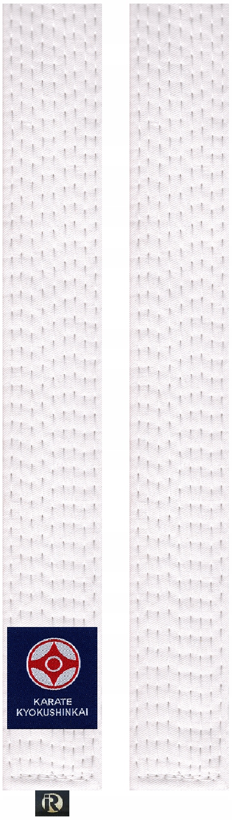 IR -PAS Z NASZYWKĄ KARATE KYOKUSHIN model STANDARD kolor BIAŁY