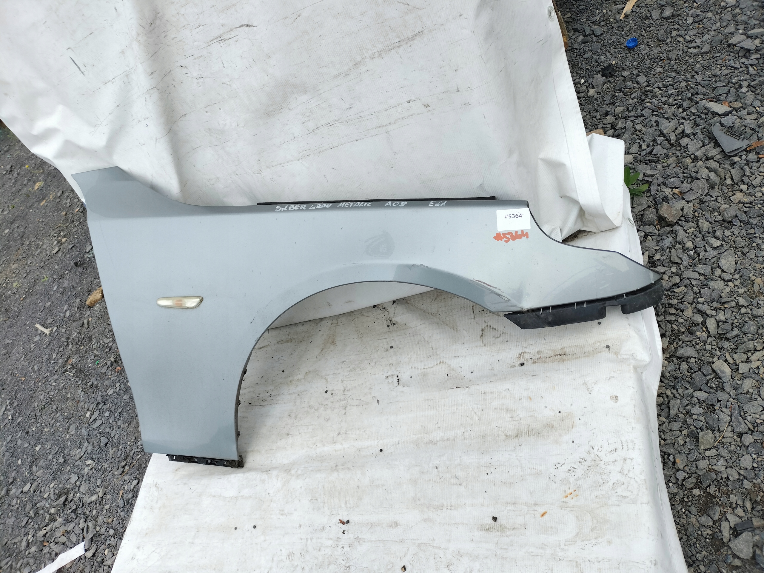 BMW E60 E61 parafango Destra SILBERGRAU METALLIC A08