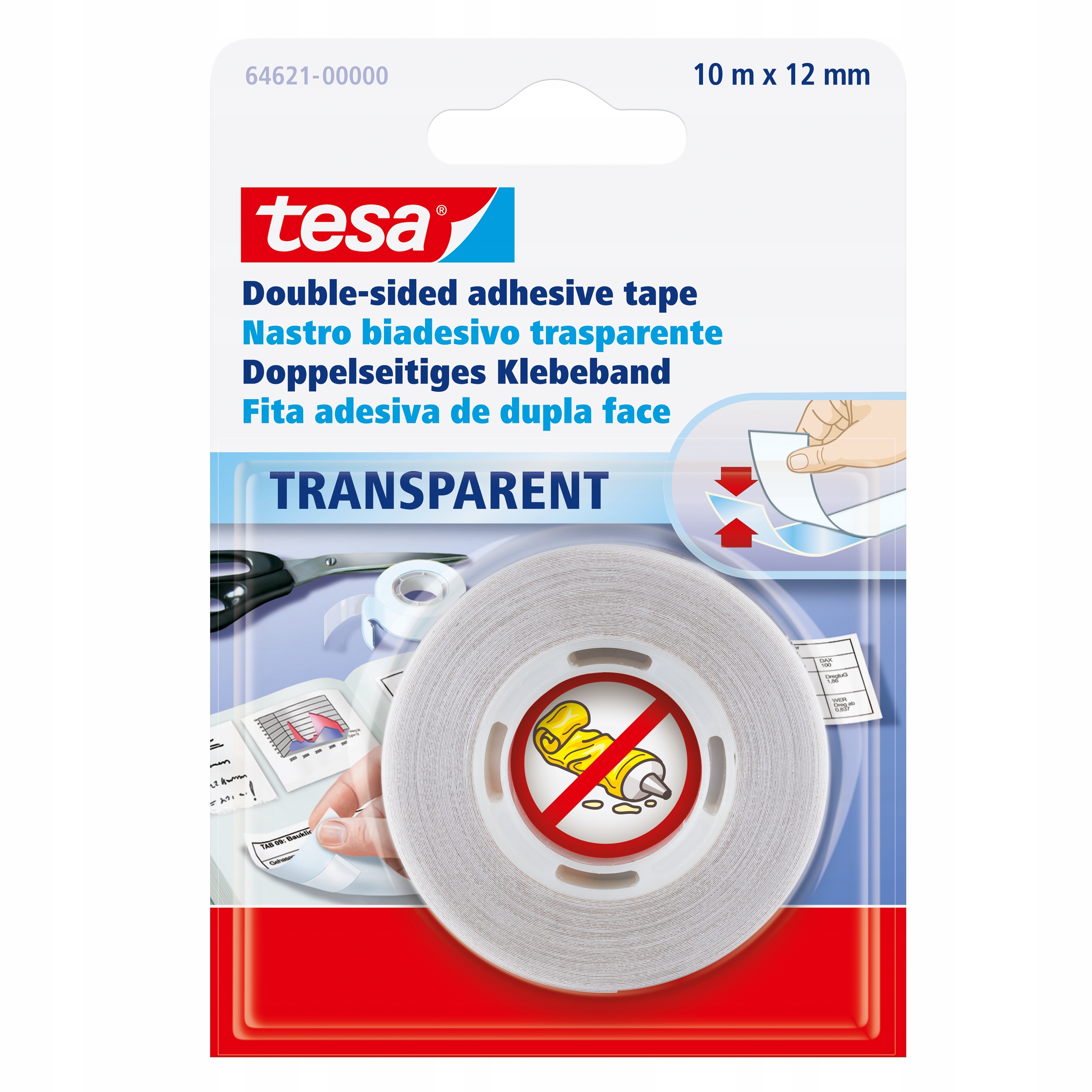

Tesa Taśma samoprzylepna dwustronna 12mmx10m