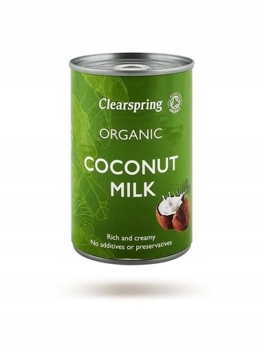 Levně 4x Clearspring Kokosové mléko Bio 400 ml