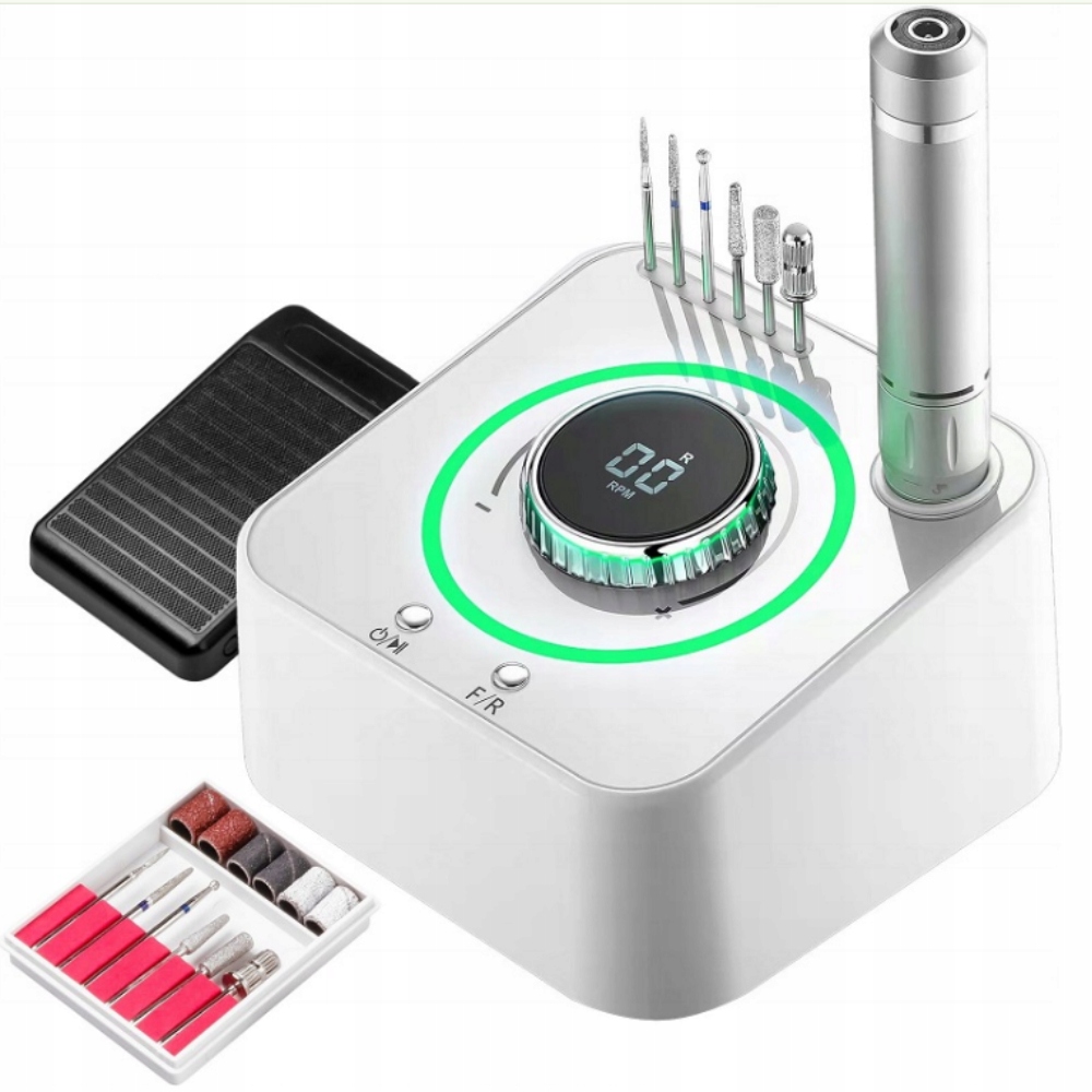 Profesionální výkonná Bruska na nehty Mani Pedicure sada fréz 80W