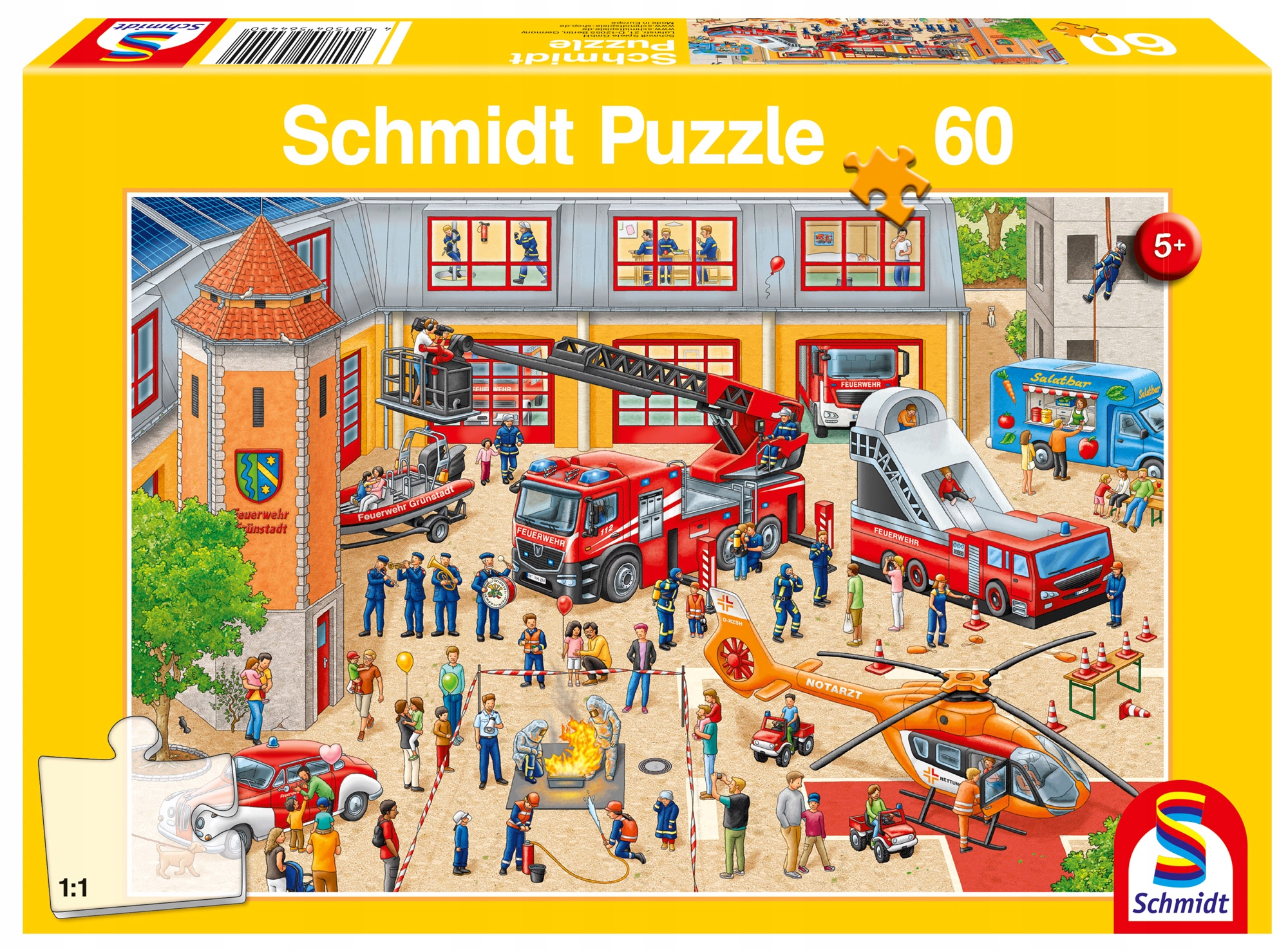 

Schmidt Puzzle 60 Dzień Dziecka w straży pożarnej