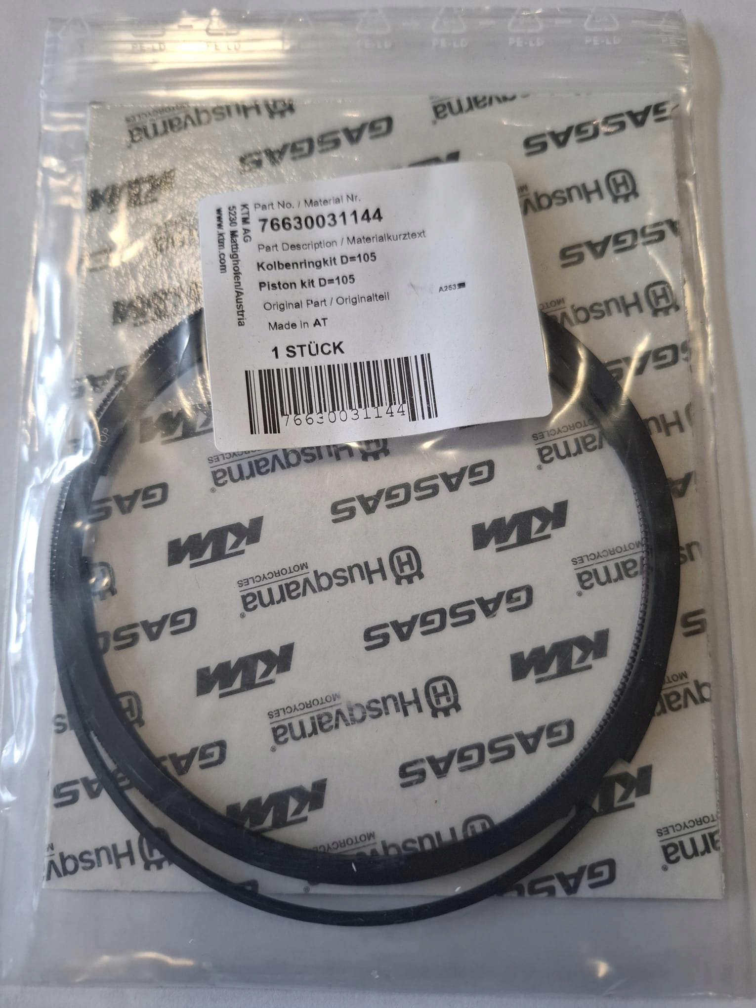 Ktm 690 Oem krúžky Ktm 76630031144 Husqvarna 701