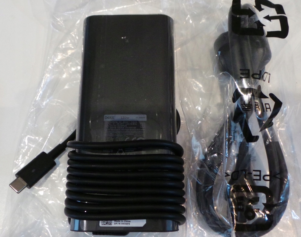 ORYGINALNY ZASILACZ DELL SLIM 130W USB-C 450-AHRG