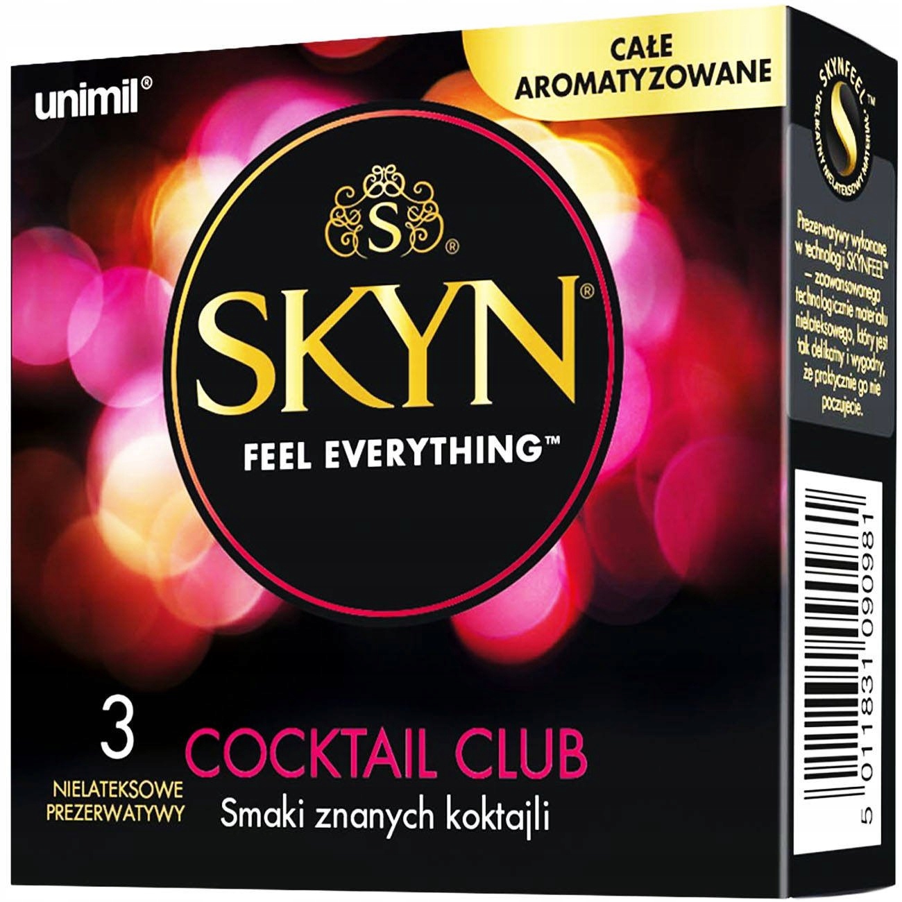 

Unimil Skyn Cocktail Club prezerwatywy 3 sztuki