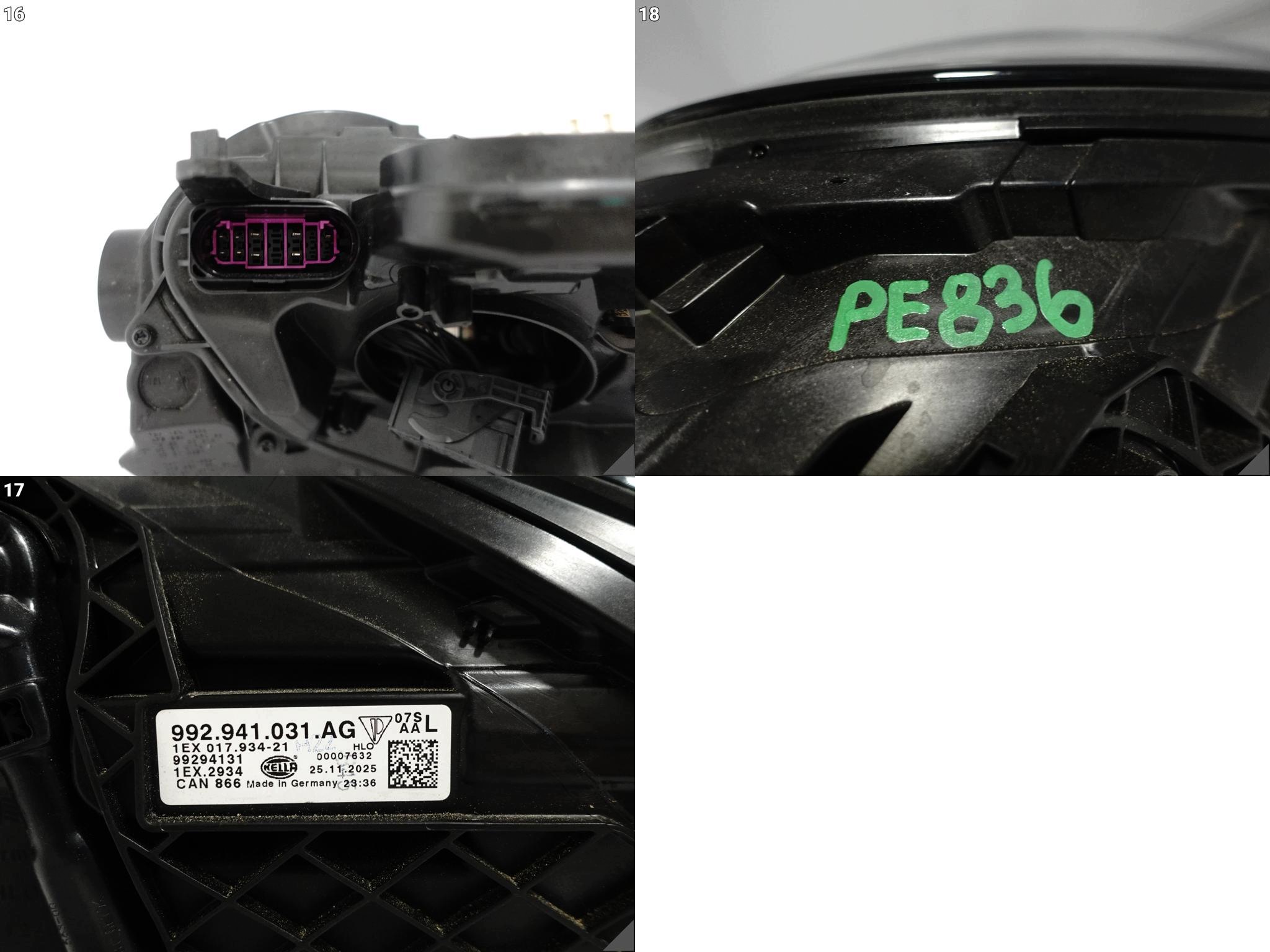 PORSCHE 992 992.2 911 CARRERA LIFT 24- light HEADLIGHT FULL LED left front