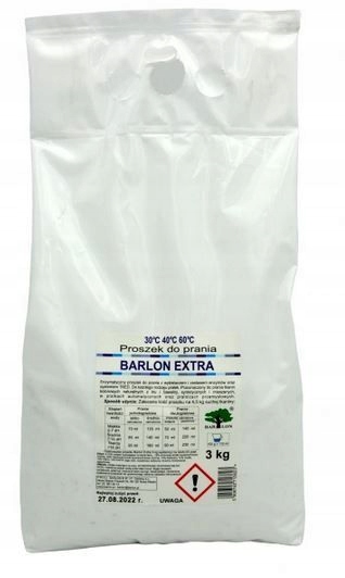 

Proszek do prania Barlon Extra Pranie białe 3 kg