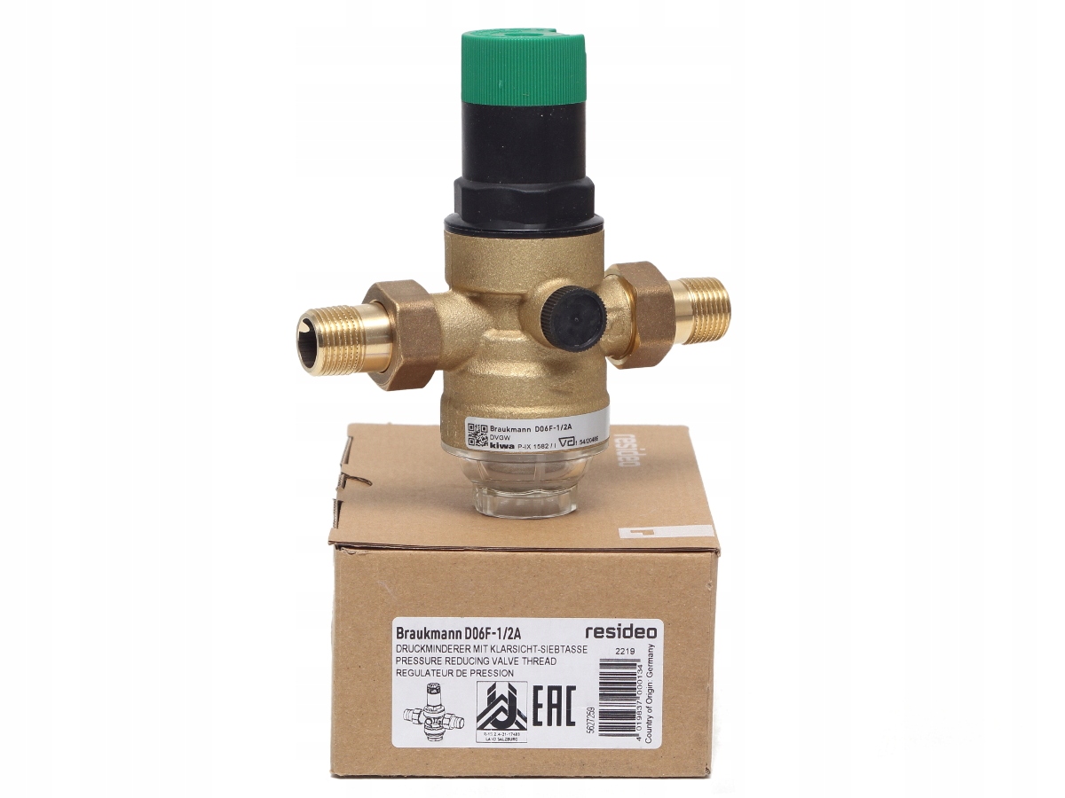 Regulátor tlaku D06F 1/2 Braukmann Resideo reduktor
