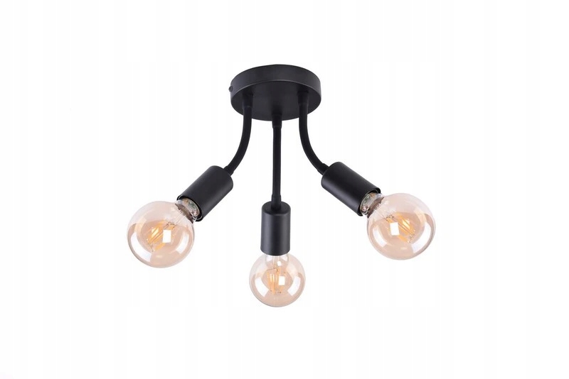 Almus přisazené stropní svítidlo max. 3x60W E27 IP20 černá