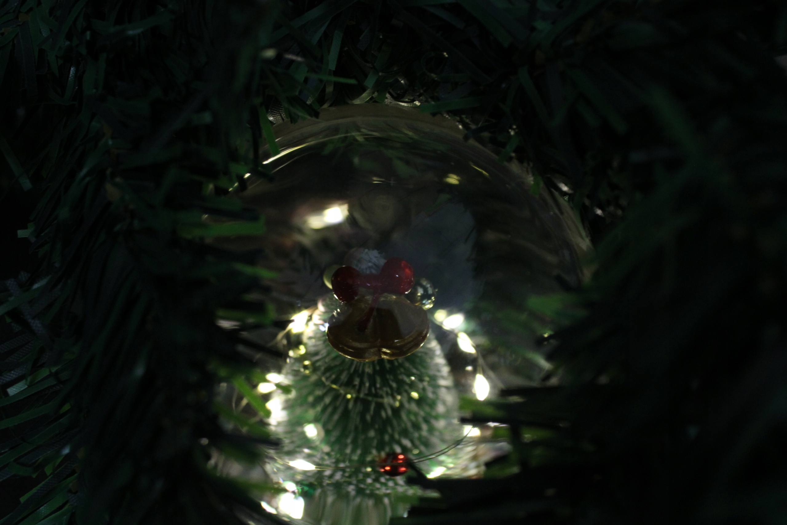 WIECZNA CHOINKA W SZKLE LED JAK RÓŻA MIKOŁAJ ŚWIĘTA GWIAZDKA PREZENT LED Materiał kopuły szkło