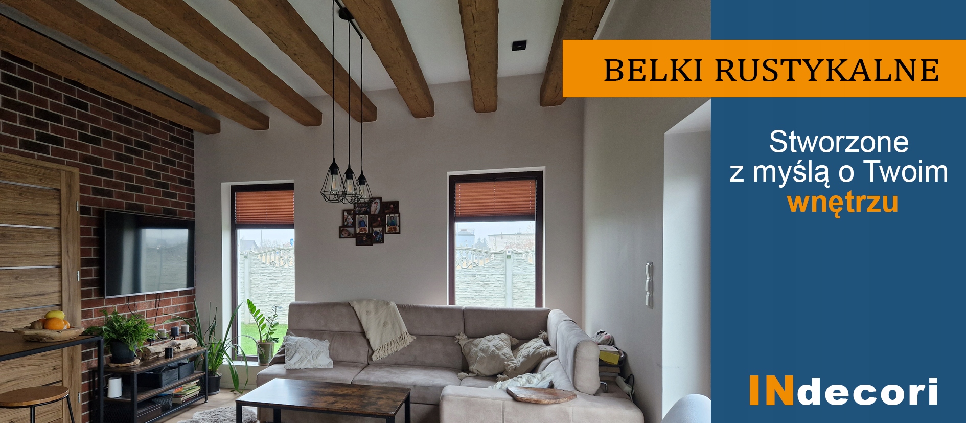 BELKI RUSTYKALNE Belka Rustykalna IMITACJA PRÓBKI Grubość 1.5 mm