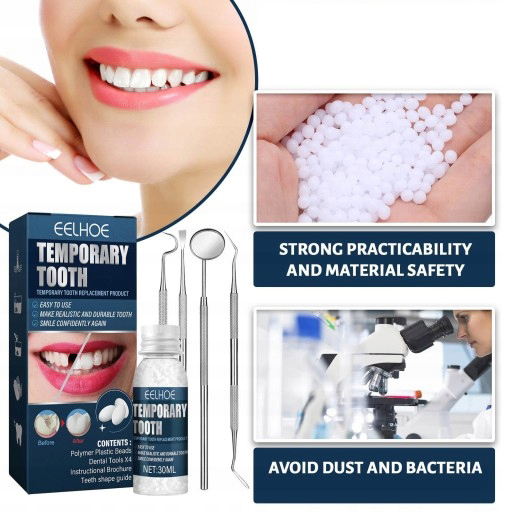 TYMCZASOWE do naprawy zębów SZTUCZNE ZĘBY IMPLANTY EAN (GTIN) 0804065288300