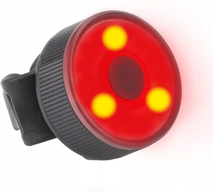 LAMPKA ROWEROWA TYLNA LED ROWER TYŁ OŚWIETLENIE Kolor dominujący czarny