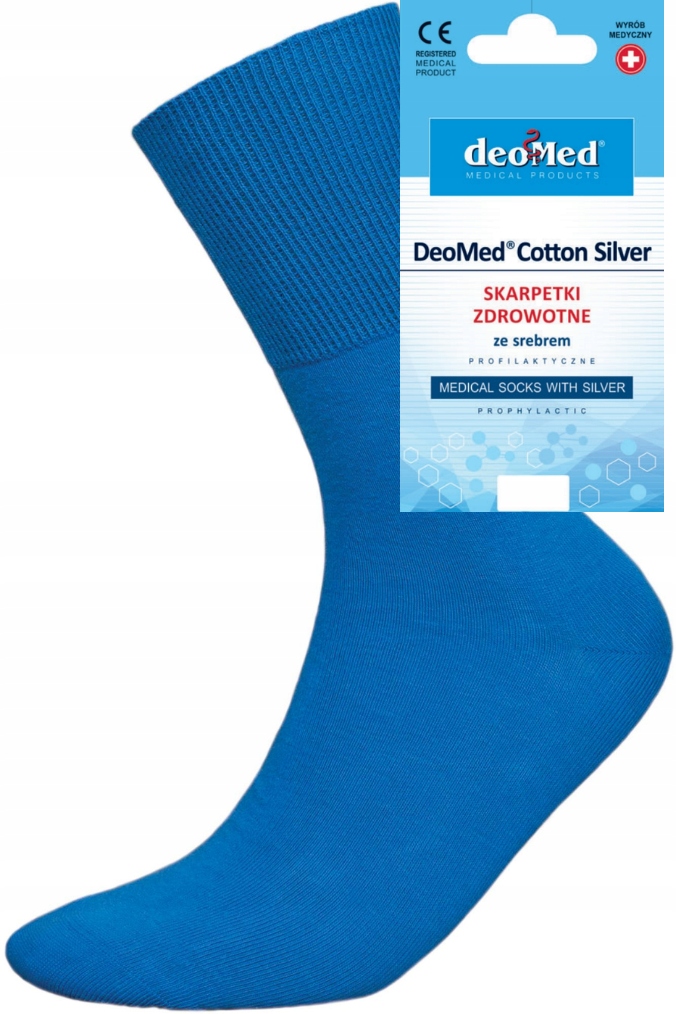 

Skarpety Dla Cukrzyków Cotton Silver Delikatne