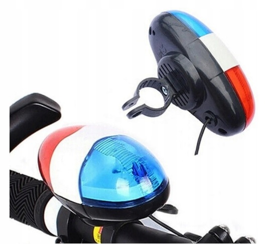 LAMPKA ROWEROWA SYRENA STRAŻ POLICJA DŹWIĘK SYGNAŁ Marka XL-Tools