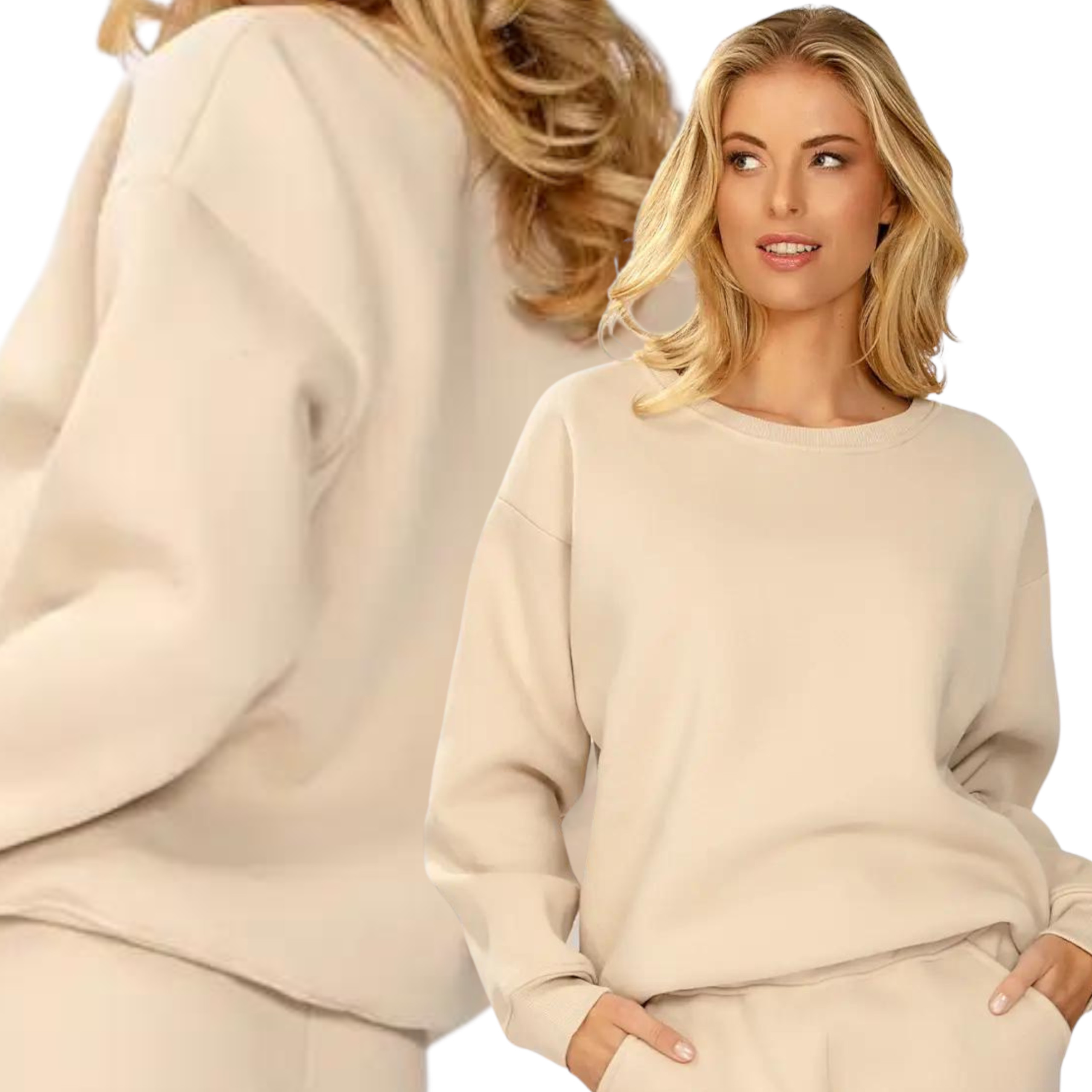 Mikina Sportovní vkládací bavlněná XL Rehema Béžová