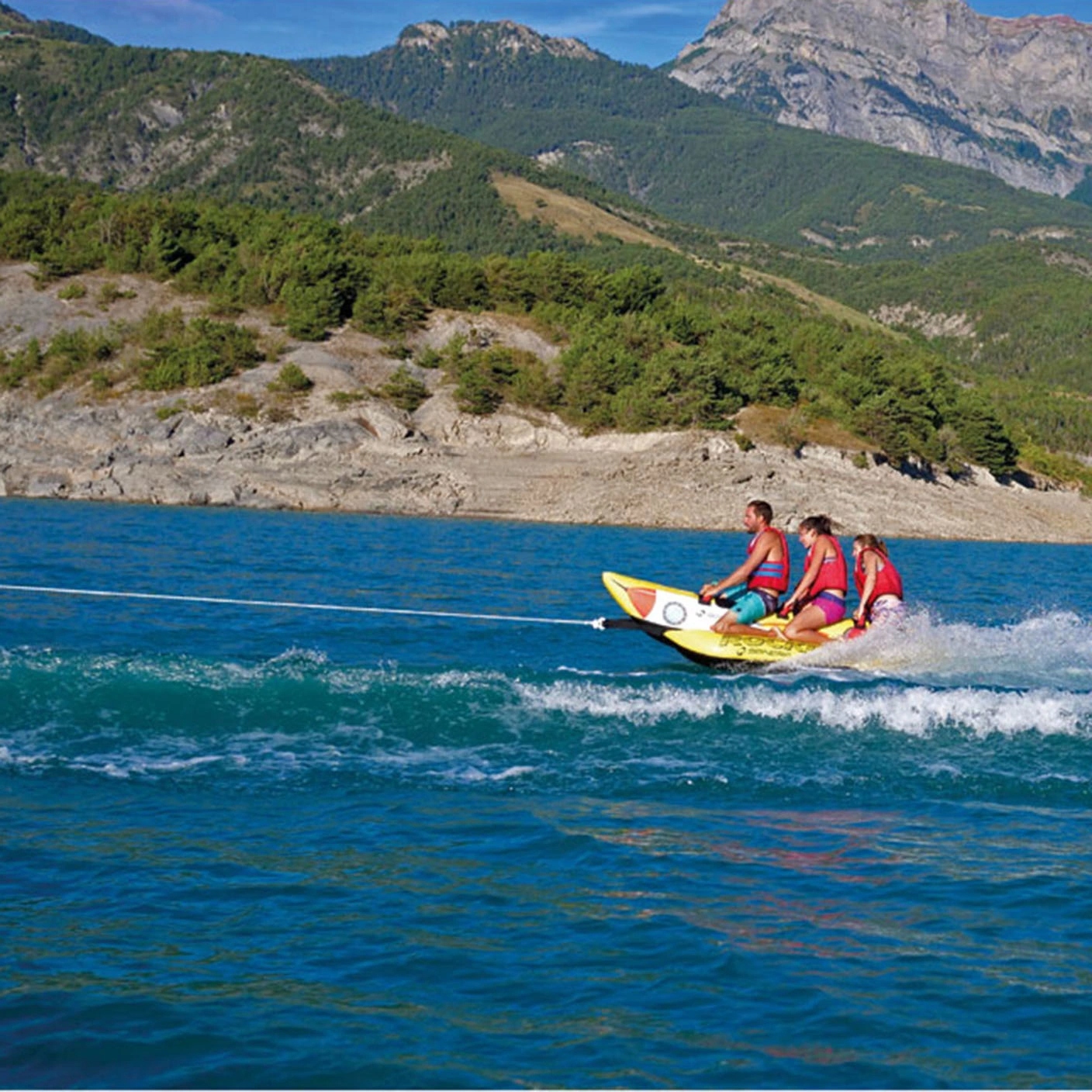 PŁYWADŁO DO HOLOWANIA ciągnięcia towable BANAN SPINERA rocket dla 3 osób Model Rocket 3