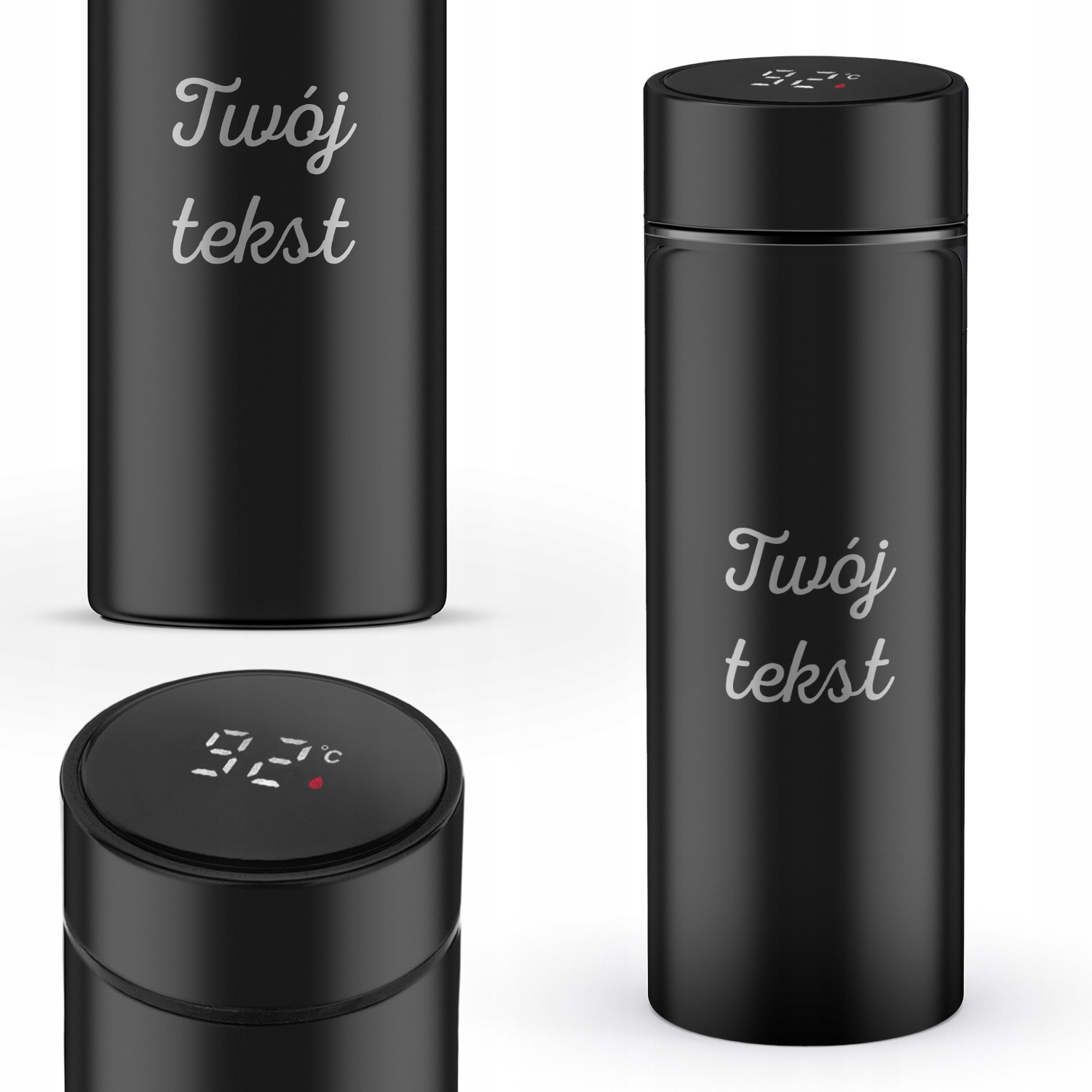Kubek termiczny Smart Termos Bidon LCD Grawer Dedykacji na Urodziny