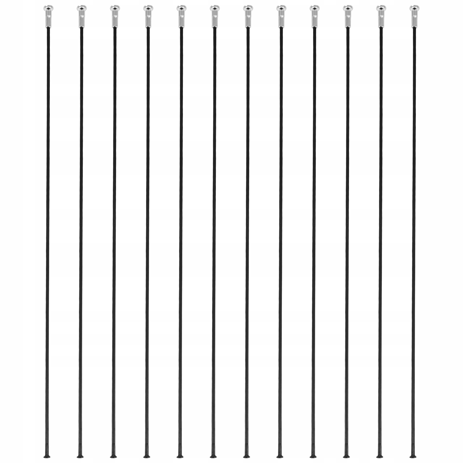 12 Sztuk Szprych Ze Stali Nierdzewnej J-hook Prosta Szprycha Rowerowa 26.5 CM Szprychy