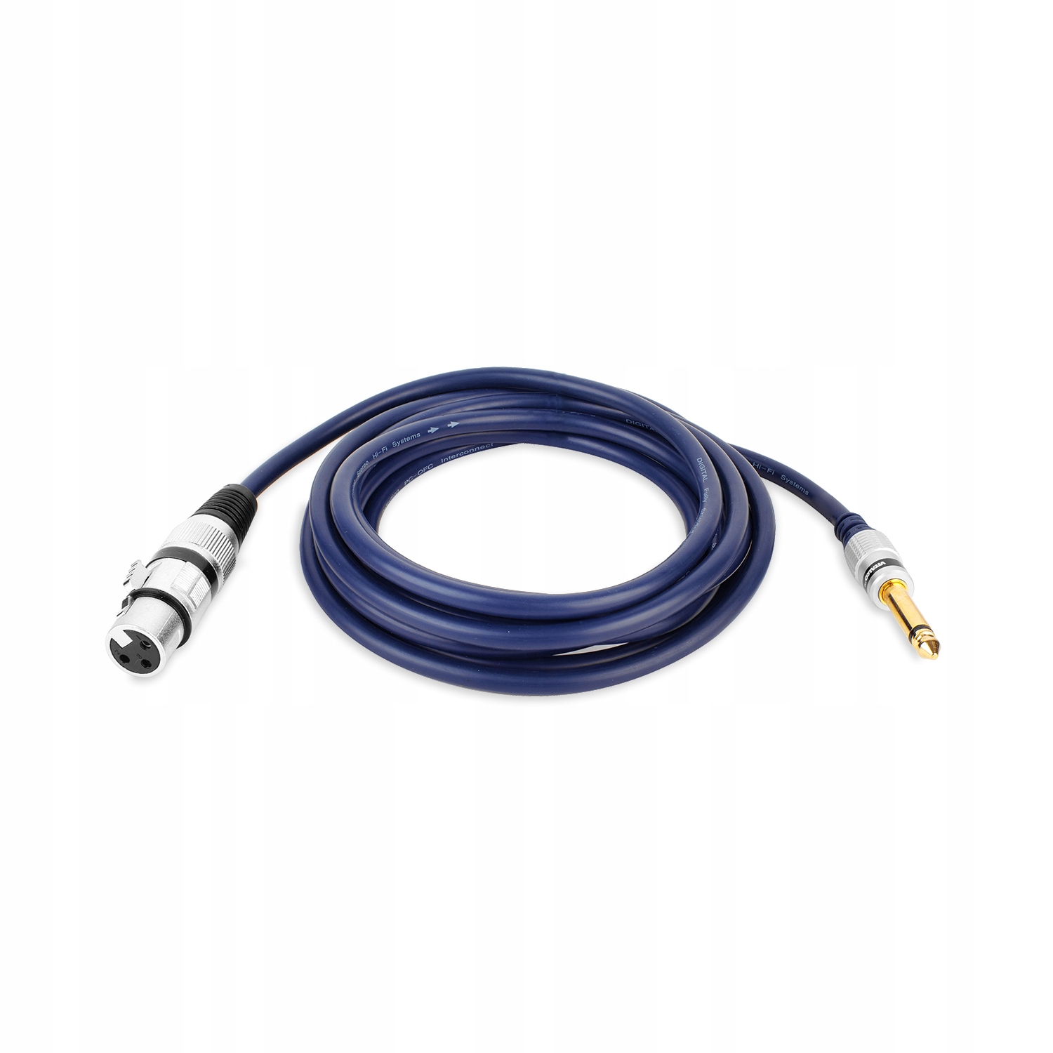 Kabel Jack 6,3 mm Mono Konektor Xlr Zásuvka 3-PIN Vitalco 10,0 m