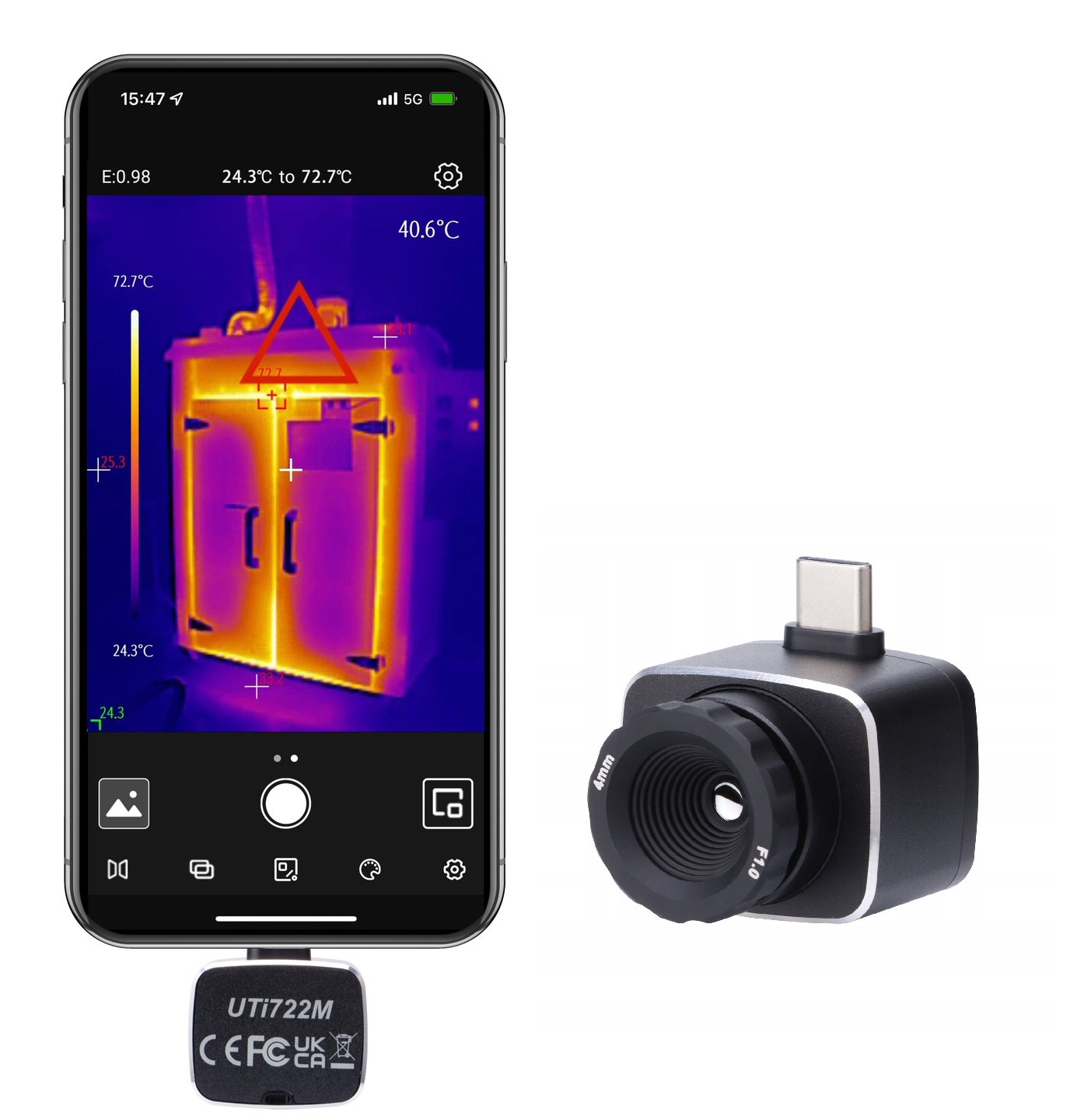 Kamera termowizyjna Uni- T UTi722M Uni- t
