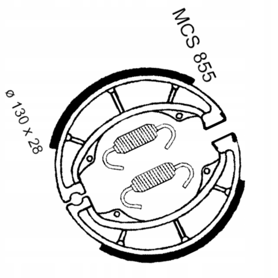 Brzdové Čelisti Suzuki Dr 500 600 En 125 Gn 250 Gnx Gp 125 Gs Gt 185 200
