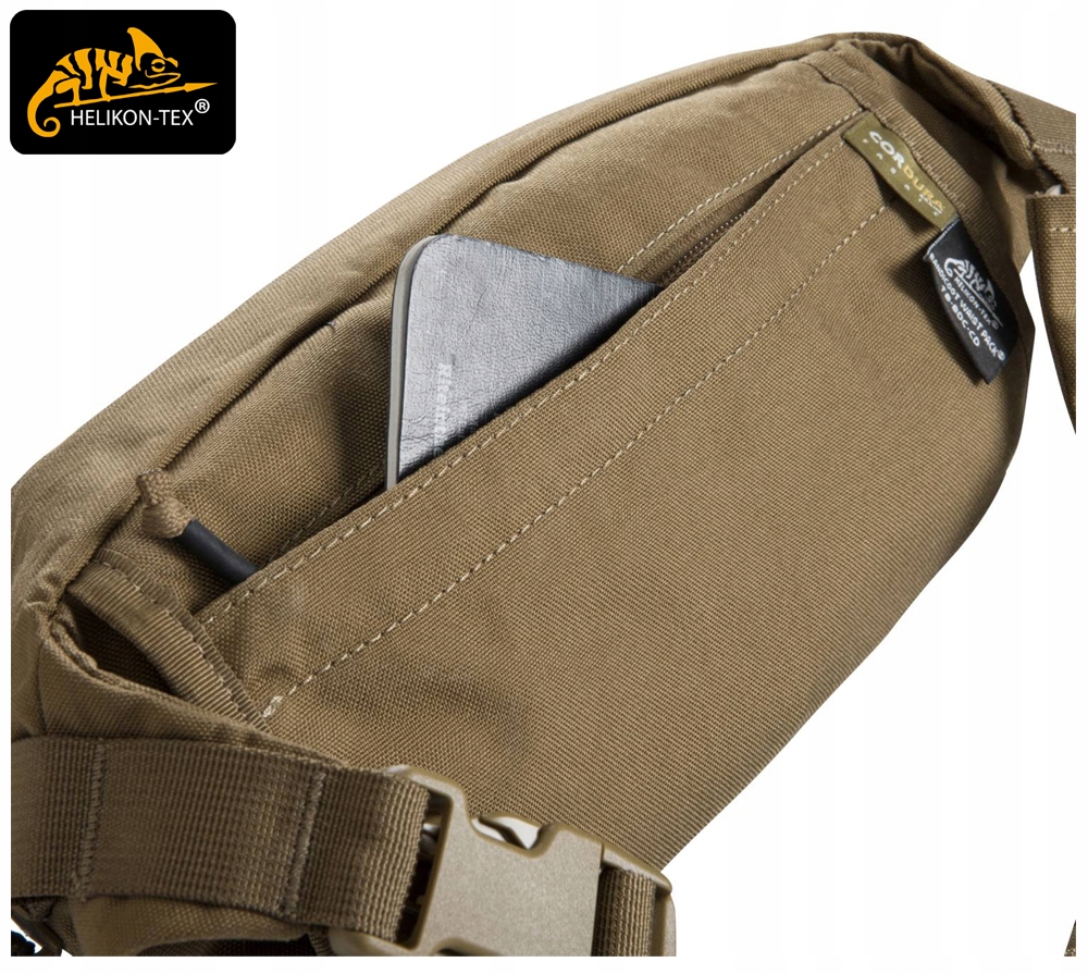 NERKA SASZETKA TORBA BIODROWA BANDICOOT HELIKON TURYSTYCZNA Czarna Liczba kieszeni 2