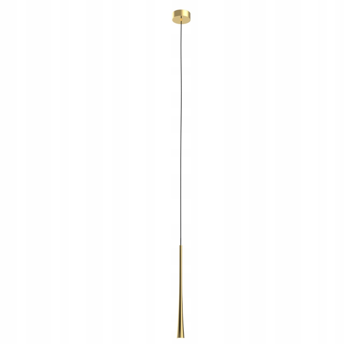 Závěsná Led bodová lampa, industriální, zlatá tuba, 40 cm, 3000K Maxlight