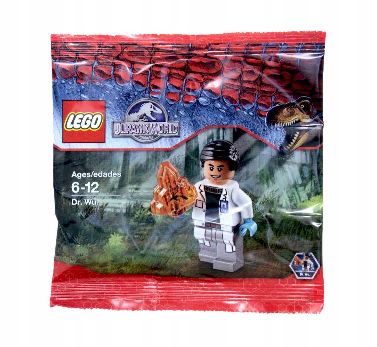 Nový Lego 5000193818 Lego Jurský Svět Dr. Wu a komár v jantaru